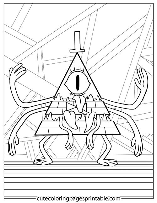 Gravity Falls Coloring Page Feat Gravity Falls, Gideon, Deviantart, Bill Cypher, Mabel, Dipper Pines, Coloringpages101