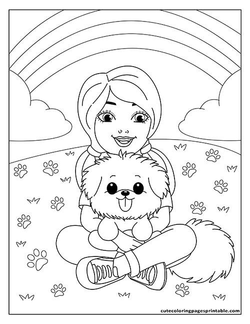 Chelsea Sitting Barbie Coloring Page