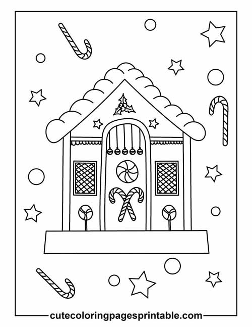 Coloring Page Of Christmas Stars For Holiday Fun