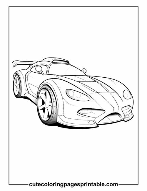 Coloring Page Of Car With Big Wheels