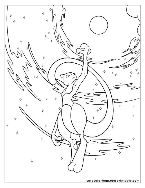Pokemon Card Coloring Page Of Mewtwo Dancing With Stars