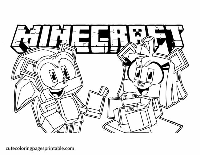Sonic The Hedgehog Coloring Page Of Amy Minecraft