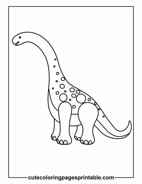 Coloring Page Of Dino Simple Drawing