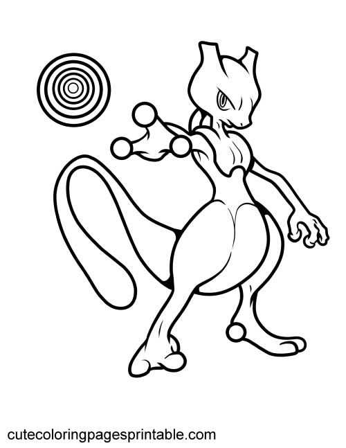 Coloring Page Of Legendary Pokemon Posing