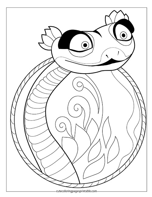 Kung Fu Panda Coloring Page Of Snake Coloring