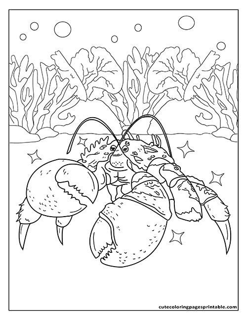 Moana Coloring Page Of Tamatoa Resting With Seaweed